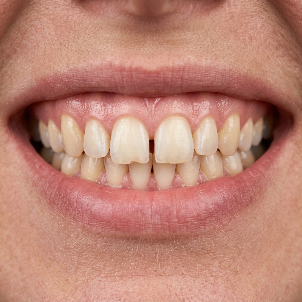 Before aesthetic dentistry smile