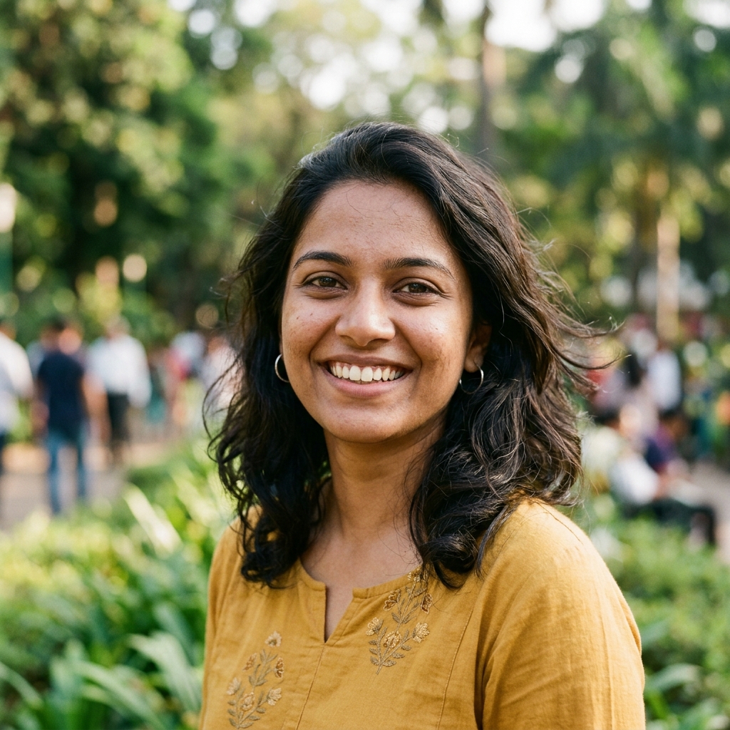 Portrait of Kriti smiling